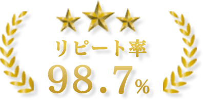 庭寅はリピート率98.7％